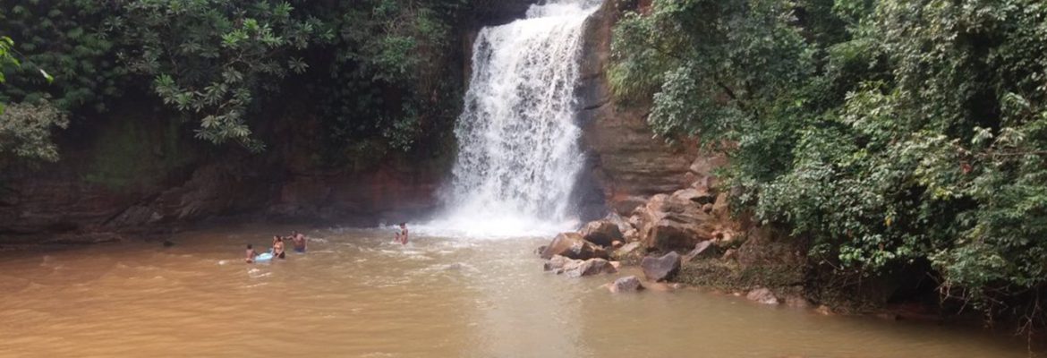 Cachoeirinha and Namorados Waterfall, Chapada dos Guimaraes, State of Mato Grosso, Brazil