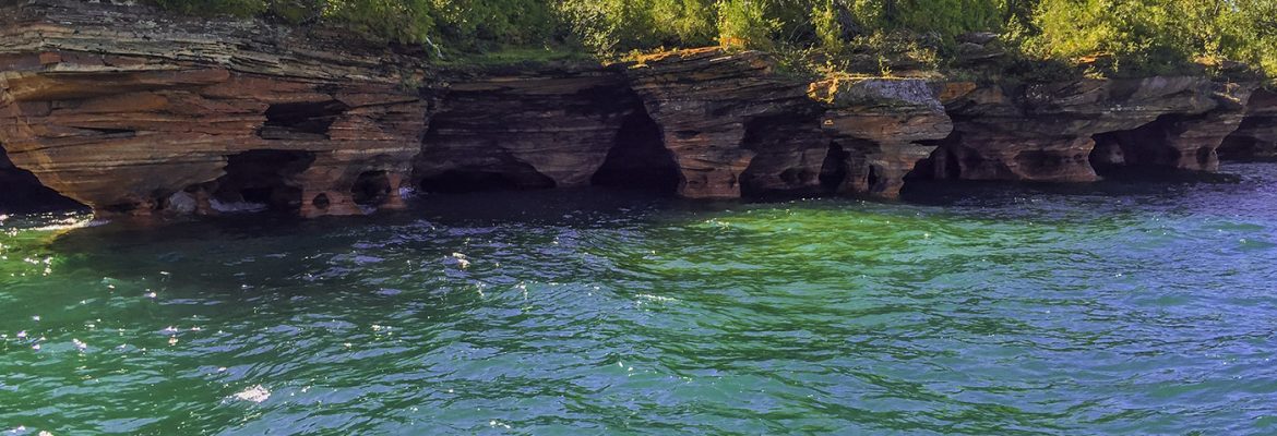Kayaking, Apostle Islands National Lakeshore, Wisconsin, USA