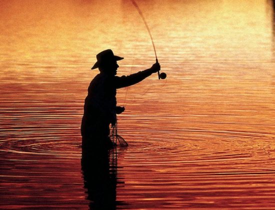 Fishing, Gunnison River, Colorado, USA