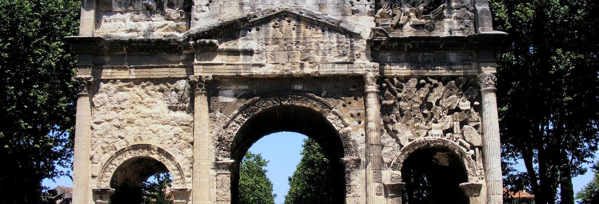 Triumphal Arch, Unesco Site, Provence-Alpes-Cote d’Azur, France