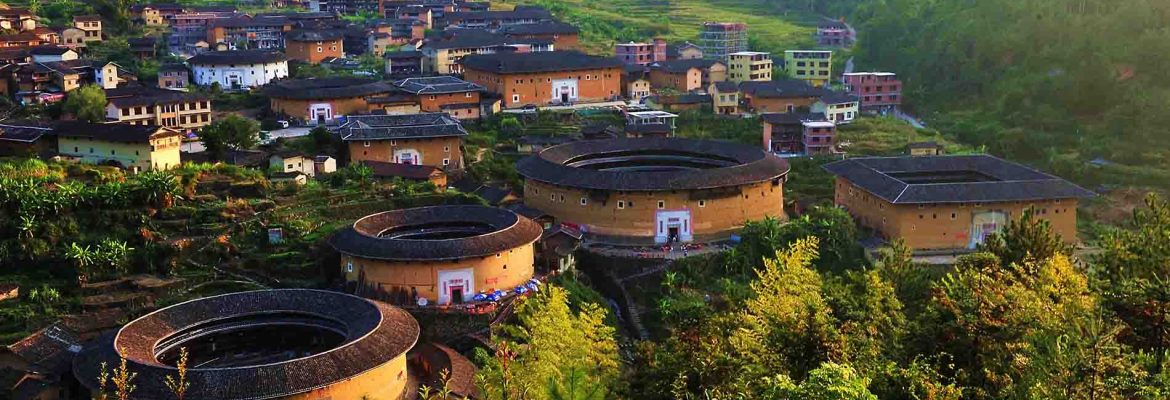 Hongkeng Earthen Folk Culture Village, UNSECO Site, Longyan, Fujian, China