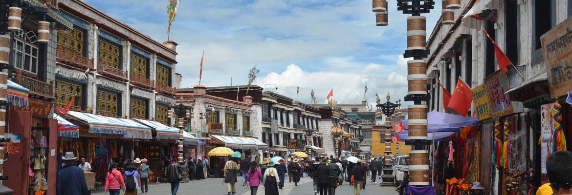 Tibet Lhasa Bakuo Street Pedestrian Street, Lhasa, China