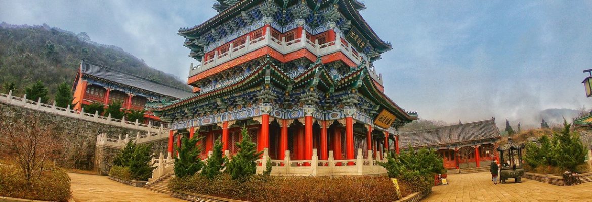 Tianmenshan Temple East Gate, Zhangjiajie, Hunan, China