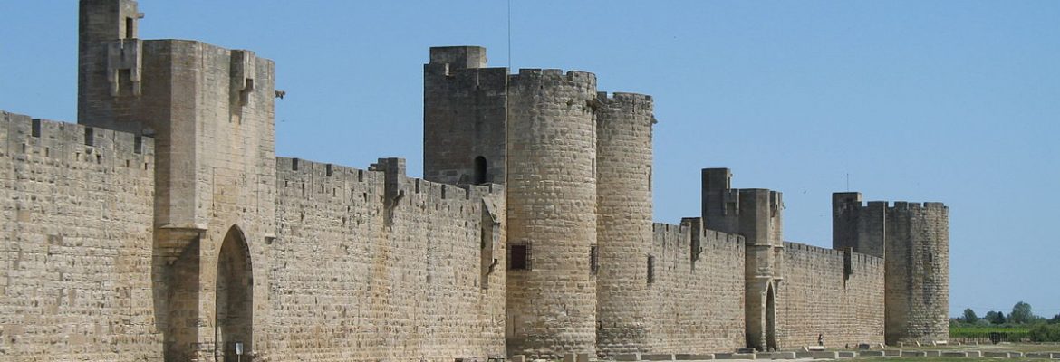 Tower and ramparts of Aigues-Mortes, Aigues-Mortes, Languedoc-Roussillon, France