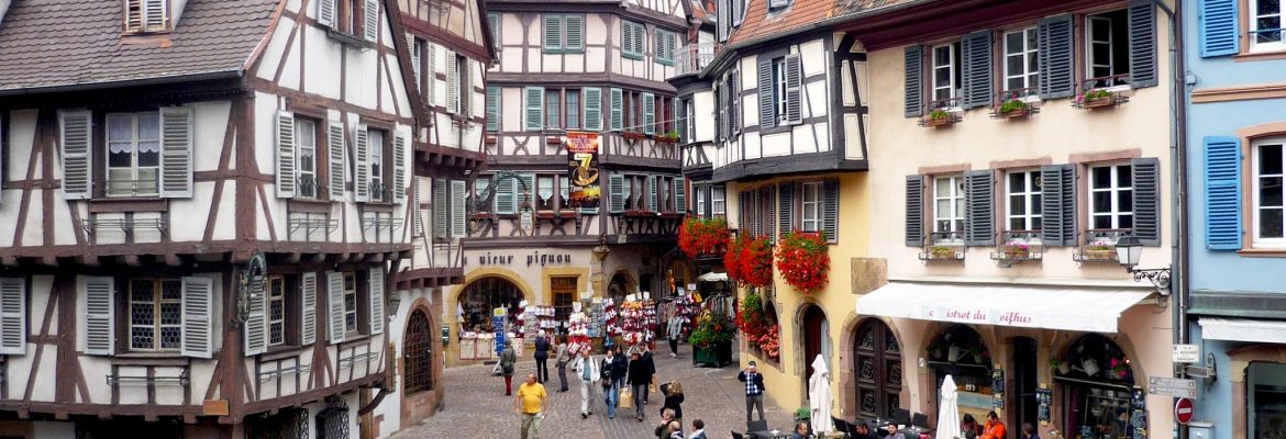 Old Route of Colmar, Turckheim, Alsace, France