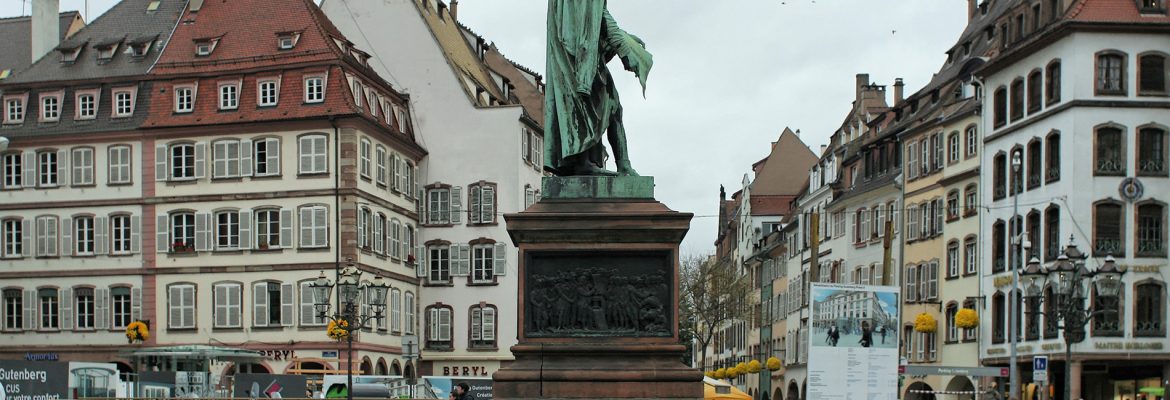Gutenberg Square, Strasbourg, Alsace, France