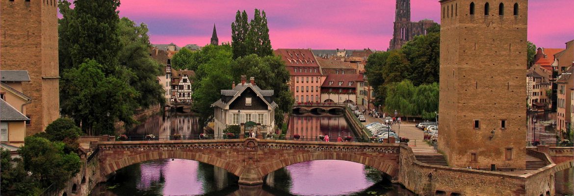 Covered Bridge, Strasbourg, Alsace, France