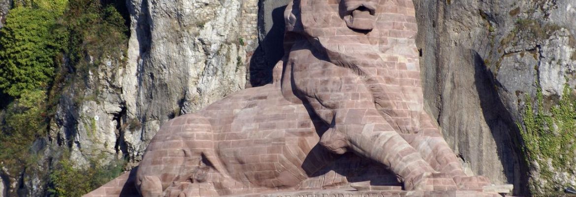 The Lion of Bartholdi, Belfort, Franche-Comte, France