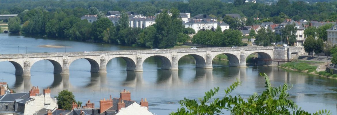 Black Frame Bridge, Saumur, Pays de la Loire, France