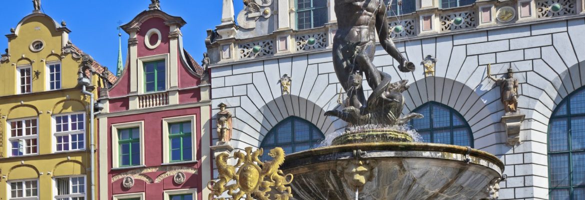 Neptune’s Fountain, Gdansk, Pomorskie Voivodship, Poland