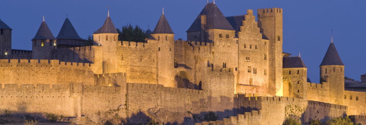 Cathar Castles, Carcassonne, Languedoc-Roussillon, France