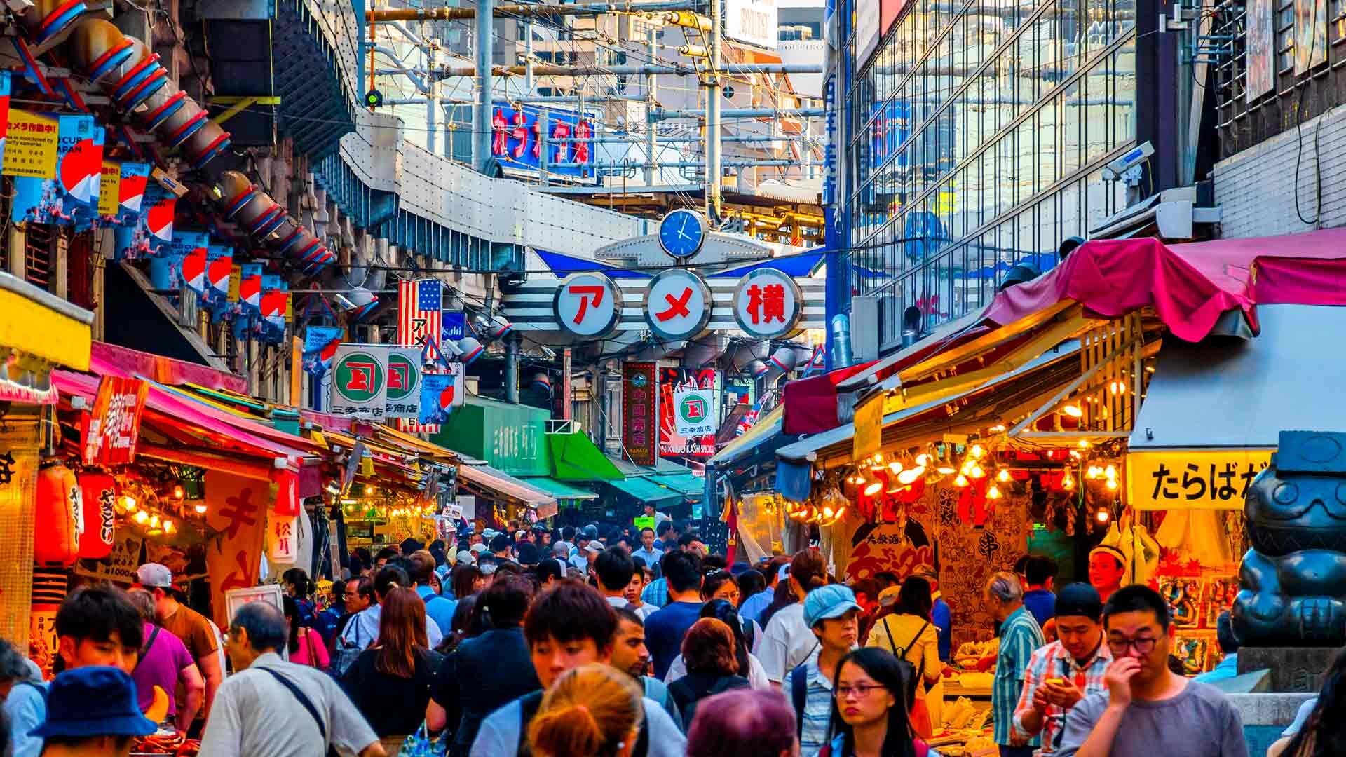 Street Food Market In Tokyo