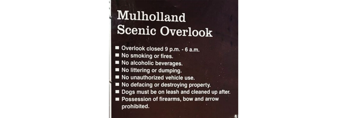 Mulholland Scenic Overlook